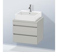 Duravit DuraStyle Meuble bas pour plan de toilette, 2 tiroirs, DS530500707,