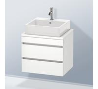 Duravit DuraStyle Meuble bas pour plan de toilette, 2 tiroirs, DS530501818,