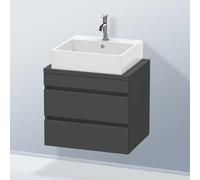 Duravit DuraStyle Meuble bas pour plan de toilette, 2 tiroirs, DS530504949,
