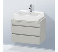 Duravit DuraStyle Meuble bas pour plan de toilette, 2 tiroirs, DS530600707,