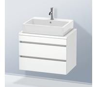 Duravit DuraStyle Meuble bas pour plan de toilette, 2 tiroirs, DS530601818,