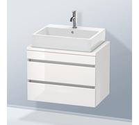Duravit DuraStyle Meuble bas pour plan de toilette, 2 tiroirs, DS530602222,
