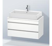 Duravit DuraStyle Meuble bas pour plan de toilette, 2 tiroirs, DS530801818,