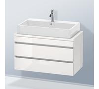 Duravit DuraStyle Meuble bas pour plan de toilette, 2 tiroirs, DS530802222,