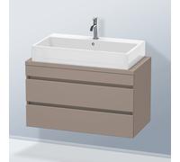 Duravit DuraStyle Meuble bas pour plan de toilette, 2 tiroirs, DS530804343,