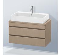 Duravit DuraStyle Meuble bas pour plan de toilette, 2 tiroirs, DS530807575,