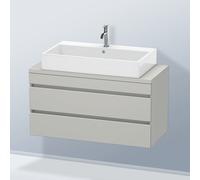 Duravit DuraStyle Meuble bas pour plan de toilette, 2 tiroirs, DS530900707,