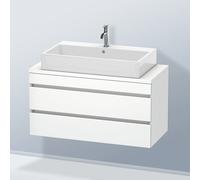 Duravit DuraStyle Meuble bas pour plan de toilette, 2 tiroirs, DS530901818,