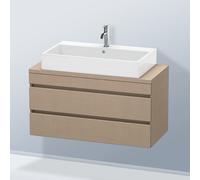 Duravit DuraStyle Meuble bas pour plan de toilette, 2 tiroirs, DS530907575,