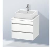 Duravit DuraStyle Meuble bas pour plan de toilette, 2 tiroirs, DS531501818,