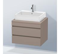 Duravit DuraStyle Meuble bas pour plan de toilette, 2 tiroirs, DS531604343,