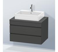 Duravit DuraStyle Meuble bas pour plan de toilette, 2 tiroirs, DS531704949,