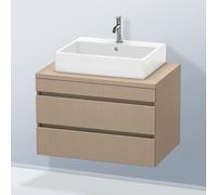 Duravit DuraStyle Meuble bas pour plan de toilette, 2 tiroirs, DS531707575,