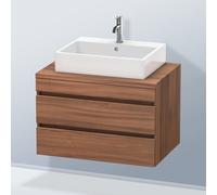 Duravit – Meuble sous-lavabo DuraStyle DS531707979, 80 x 54,8 cm, 2 tiroirs, noyer naturel