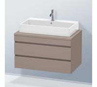 Duravit DuraStyle Meuble bas pour plan de toilette, 2 tiroirs, DS531804343,