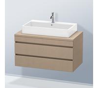 Duravit DuraStyle Meuble bas pour plan de toilette, 2 tiroirs, DS531907575,