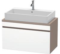 Duravit DuraStyle meuble sous-lavabo Console compact, 1 tiroir, 900mm, DS530301843, Couleur: Blanc mat / Basalte mat