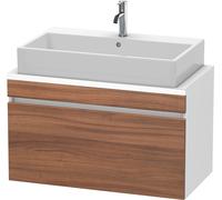 Duravit DuraStyle meuble sous-lavabo Console compact, 1 tiroir, 900mm, DS530307918, Couleur: Décor Naturel Noyer / Décor Blanc Mat