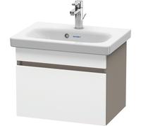 Duravit DuraStyle meuble sous-lavabo mural 6303, 1 tiroir, 500mm, pour DuraStyle, DS630301843, Couleur: Blanc mat / Basalte mat