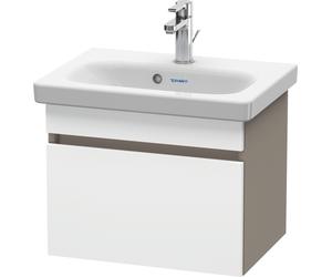 Duravit DuraStyle meuble sous-lavabo mural 6303, 1 tiroir, 500mm, pour DuraStyle, DS630301843, Couleur: Blanc mat / Basalte mat
