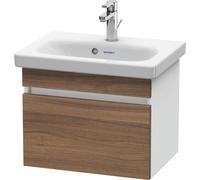 Duravit DuraStyle meuble sous-lavabo mural 6303, 1 tiroir, 500mm, pour DuraStyle, DS630307918, Couleur: Décor Naturel Noyer / Décor Blanc Mat