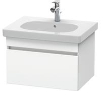 Duravit DuraStyle meuble sous-lavabo mural 6383, 1 tiroir, 600mm, pour D-Code, DS638301818, Couleur: Blanc Matt / Blanc Matt
