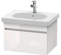 Duravit DuraStyle meuble sous-lavabo mural 6383, 1 tiroir, 600mm, pour D-Code, DS638302222, Couleur: Décor blanc brillant