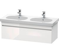 Duravit DuraStyle meuble sous-lavabo mural 6386, 1 tiroir, 1150mm, pour D-Code, DS638602218, Couleur: Décor Blanc Brillant / Décor Blanc Mat / Décor Blanc Mat