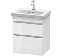 Duravit DuraStyle meuble sous-lavabo mural 6403, 2 tiroirs, 500mm, pour DuraStyle, DS640302222, Couleur: Décor blanc brillant