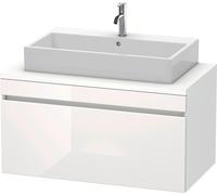 Duravit DuraStyle vasque DS531402218 100 x 54,8 cm, blanc brillant / blanc mat, pour console, coulissant 2000