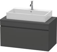 Duravit DuraStyle vasque match0 DS531404949 100 x 54,8 cm, graphite mat, pour console, coulissant 2000