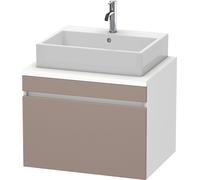 Duravit Meuble sous-lavabo console DuraStyle DS531104318 700mm, 1 tiroir – Basalte/Blanc mat