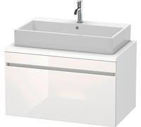 Duravit DuraStyle vasque DS531302218 90 x 54,8 cm, blanc brillant / blanc mat, pour console, coulissant 2000