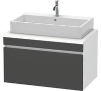 Duravit DuraStyle vasque match0 DS531304918 90 x 54,8 cm, graphite mat / blanc mat, pour console, coulissant 2000
