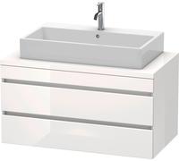 Duravit DuraStyle vasque DS531902222 100 x 54,8 cm, blanc brillant, pour console, 2 tiroirs