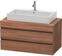 Duravit DuraStyle vasque DS531907979 100 x 54,8 cm, noyer naturel, pour console, 2 tiroirs
