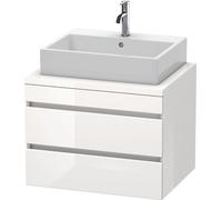 Duravit DuraStyle meuble sous-lavabo pour console, 2 tiroirs, 700mm, DS531602222