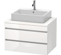 Duravit DuraStyle meuble sous-lavabo pour console, 2 tiroirs, 800mm, DS531702222