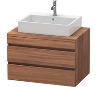 Duravit – Meuble sous-lavabo DuraStyle DS531707979, 80 x 54,8 cm, 2 tiroirs, noyer naturel