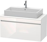 Duravit DuraStyle vasque DS530402218 100 x 47,8 cm, blanc brillant / blanc mat, pour console, coulissant 2000