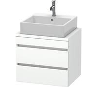 Duravit DuraStyle meuble sous-lavabo pour console compacte, 2 tiroirs, 600mm, DS530501818