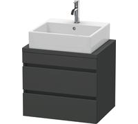 Duravit DuraStyle meuble sous-lavabo pour console compacte, 2 tiroirs, 600mm, DS530504949