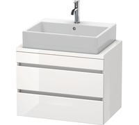 Duravit DuraStyle meuble sous-lavabo pour console compacte, 2 tiroirs, 700mm, DS530602222