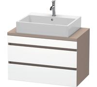 Duravit DuraStyle meuble sous-lavabo pour console compacte, 2 tiroirs, 800mm, DS530701843