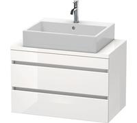 Duravit DuraStyle meuble sous-lavabo pour console compacte, 2 tiroirs, 800mm, DS530702222