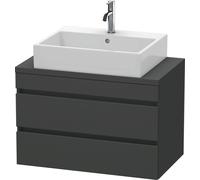 Duravit DuraStyle meuble sous-lavabo pour console compacte, 2 tiroirs, 800mm, DS530704949