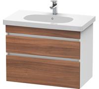 Duravit DuraStyle vasque DS648407918 80 x 45,3 cm, blanc naturel / match2 mat, 2 tiroirs, suspendu