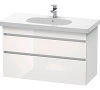 Duravit DuraStyle vasque DS648502218 100 x 45,3 cm, blanc brillant / blanc mat, 2 tiroirs, fixation murale