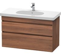 Duravit DuraStyle vasque DS648507979 100 x 45,3 cm, noyer naturel, 2 tiroirs, suspendu