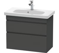 Duravit DuraStyle vasque DS649904949 73 x 36,8 cm, graphite mat, 2 tiroirs, suspendu